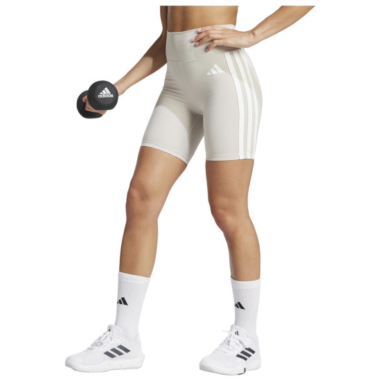 Adidas Γυναικείο κολάν Optime Essentials 3-Stripes Short Leggings